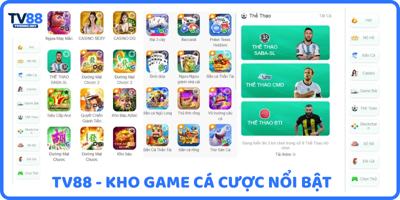 TV88 - Kho game cá cược trực tuyến nổi bật nhất 2026